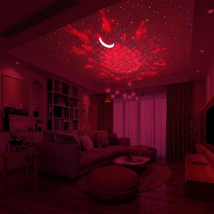 Starry Night with Moon & Ocean Wave Sky LED Projector - ELECTROLUXE