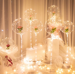 Luminous Rose Balloon Bouquet - ELECTROLUXE