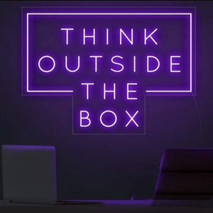 Think Outside The Box Neon Sign - ELECTROLUXE