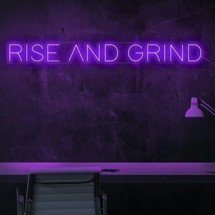 Rise And Grind Neon Sign - ELECTROLUXE