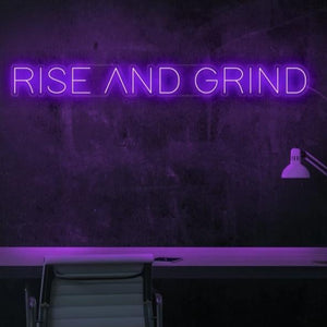 Rise And Grind Neon Sign - ELECTROLUXE
