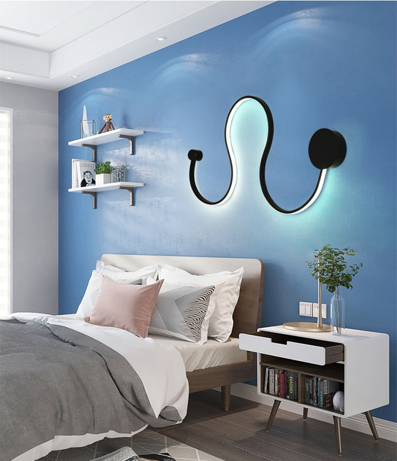Modern Black-White LED Wandlamp - ELECTROLUXE