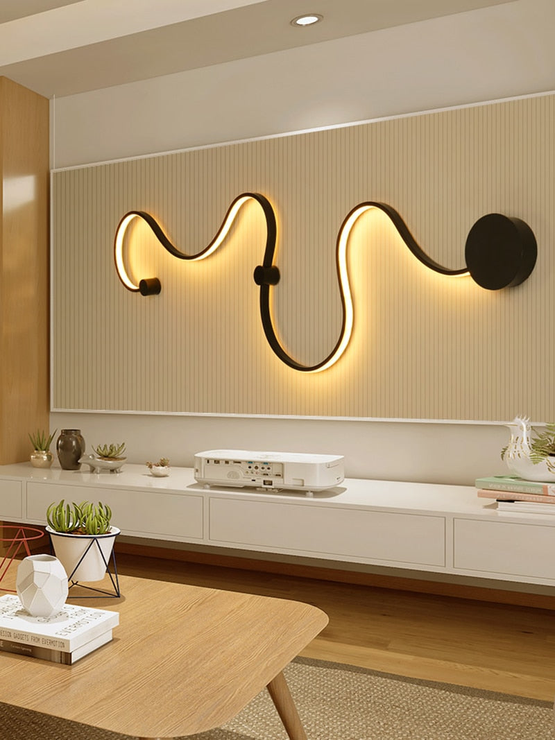 Modern Black-White LED Wandlamp - ELECTROLUXE