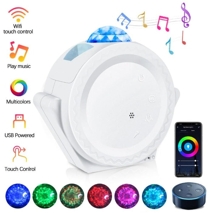 Starry Night with Moon & Ocean Wave Sky LED Projector - ELECTROLUXE