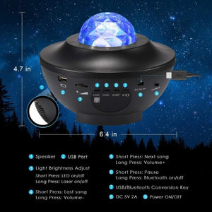 Colorful Galaxy Sky Light Projector - ELECTROLUXE
