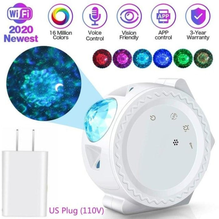 Starry Night with Moon & Ocean Wave Sky LED Projector - ELECTROLUXE