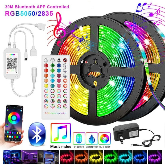 Bluetooth Music LED Strip Lights - ELECTROLUXE
