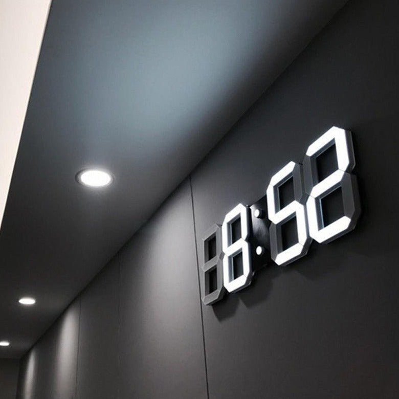 Modern Design 3D Digital Wall Clock - ELECTROLUXE