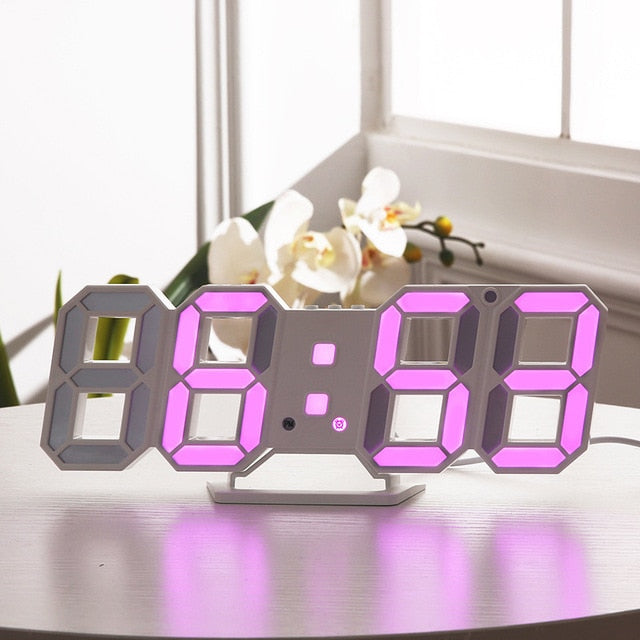 Modern Design 3D Digital Wall Clock - ELECTROLUXE