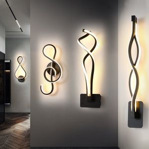 Abstract Minimalist LED Wall Lamp - ELECTROLUXE