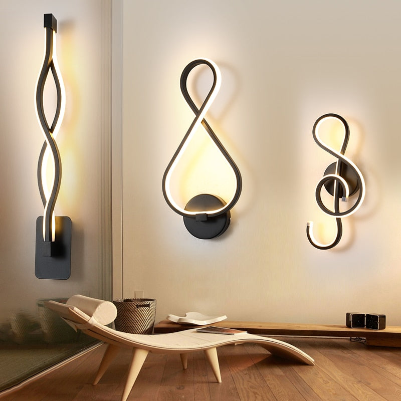 Abstract Minimalist LED Wall Lamp - ELECTROLUXE