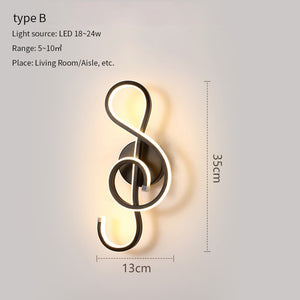 Abstract Minimalist LED Wall Lamp - ELECTROLUXE