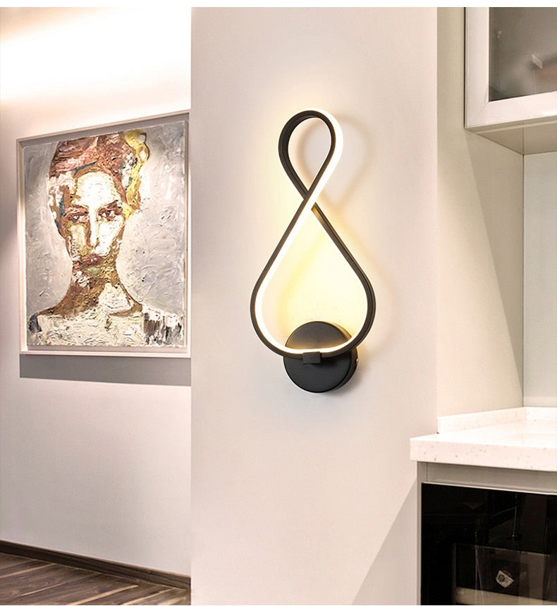 Abstract Minimalist LED Wall Lamp - ELECTROLUXE