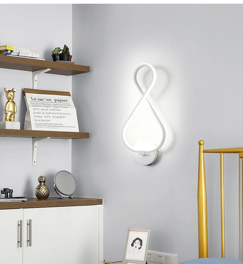 Abstract Minimalist LED Wall Lamp - ELECTROLUXE
