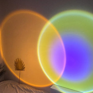 Rainbow Sunset Projector Lamp - ELECTROLUXE